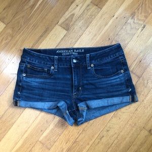 AE shortie cuffed denim shorts